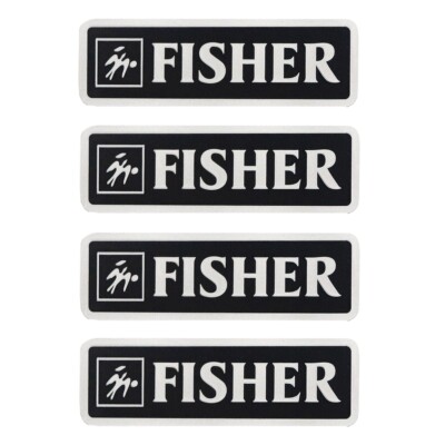 Fisher Speaker logo Badge Custom Made Aluminum 51mm(2