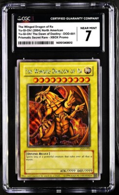 Yu-Gi-Oh! The Winged Dragon of Ra DOD-001, CGC 7 NM, XBOX Promo Prismatic SR-image