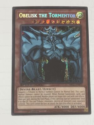 Yugioh! LP Obelisk the Tormentor - SBC2-ENB01 - Prismatic Secret Rare - 1st Edit-image