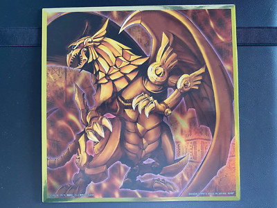 YuGiOh Shikishi Art Board The Winged Dragon of Ra 20x20cm Metallic effect-image