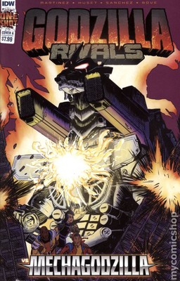 Godzilla Rivals vs. Mechagodzilla 1A VF 2023 Stock Image-image