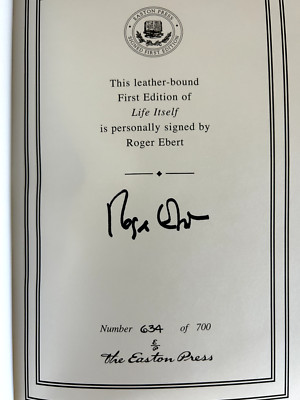 LIFE ITSELF by Roger Ebert SIGNED 1st Edition w/ COA-image
