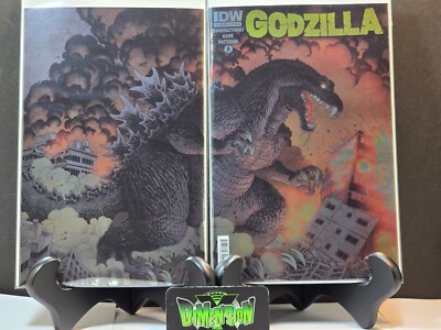 GODZILLA #1 2025 NM IDW 70TH ANNIVERSARY FOIL CLASSICS VARIANT ADAMS-image