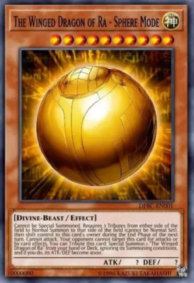 The Winged Dragon Of Ra – Sphere Mode RA01-EN007 Ultimate Rare 1st Edition-image