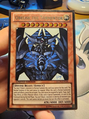 Yugioh Obelisk The Tormentor GLD4-EN030 Gold Rare HP-image