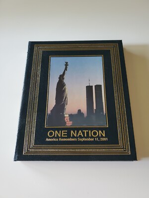 One Nation: America Remembers September 11, 2001 Easton Press Leather Hardcover-image