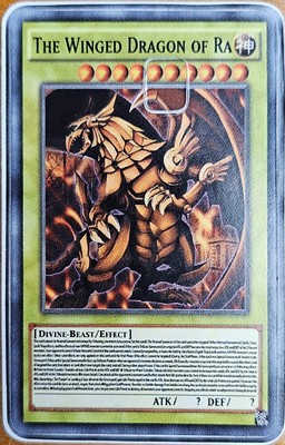 Custom Nostalgic Yugioh Credit Card Skin Sticker Durable Winged Dragon of Ra-image