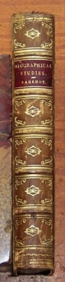 Biographical Studies by Walter BAGEHOT 1899 Leather Book Adam Smith Gladstone &c-image