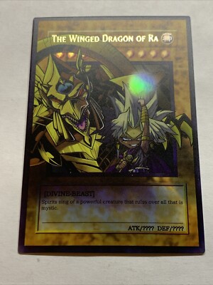Chibi Marik + Winged Dragon Of Ra POP OUT Egyptian God Card Holo Anime Yugioh-image