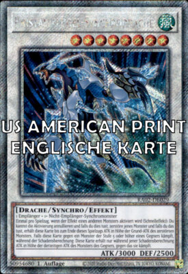 Yugioh RA02-EN029 - Crystal Wing Synchro Dragon - Platinum SCR AMERICAN VERSION-image