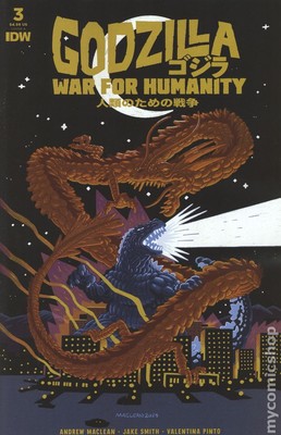 Godzilla War for Humanity #3A VF 2023 Stock Image-image