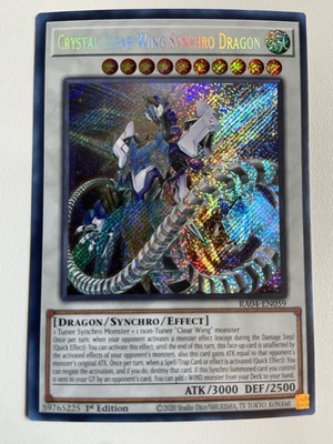 Crystal Clear Wing Synchro Dragon (Secret Rare) RA04-EN059 Quarter Century...-image