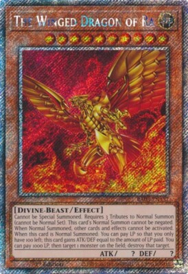 Yu-Gi-Oh! Winged Dragon of Ra Alternative Art RA03-EN137 Platinum Secret Rare-image