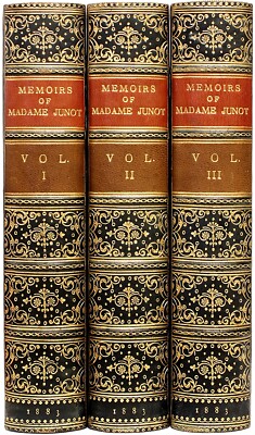 Memoirs of Madame Junot Duchesse D'Abrantes - 3 vols. 1883 - LEATHER BOUND !-image