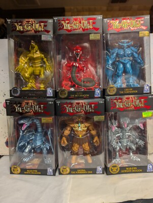 Yu-Gi-Oh PhatMojo Series 1 Set of 6 Figures New In Box Exodia Blue-Eyes Obelisk-image