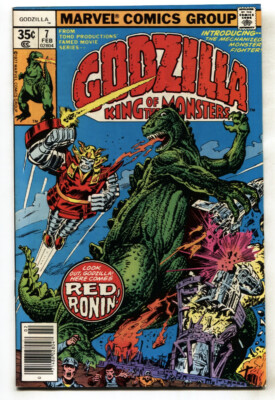 GODZILLA #7 1978-MARVEL-Red Ronin comic book-image