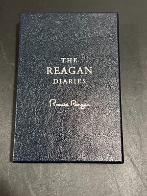 The Reagan Diaries By Ronald Reagan (Leatherbound) Signed By Editor D. Brinkley-image