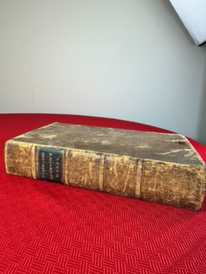 ANTIQUE WORKS OF COWPER AND THOMSON LETTERS POEMS & MEMOIR 1831 LEATHER BOUND-image
