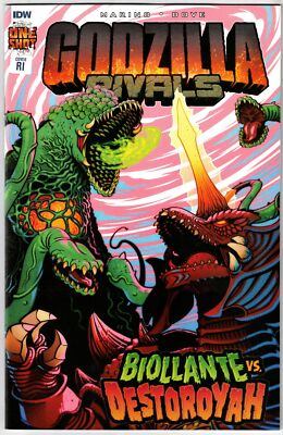 GODZILLA RIVALS BIOLANTE VS DESTROYAH #1- 1:10 CAMILA FORTUNA VARIANT- IDW-image