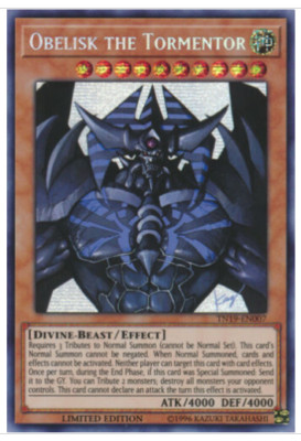 TN19-EN007 OBELISK THE TORMENTOR SECRET RARE NM LIMITED EDITION-image
