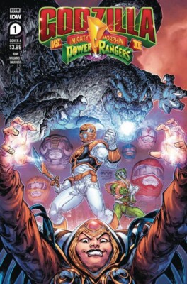 GODZILLA VS MMPR II #1 - Williams II Cover A - NM - IDW - Presale 04/03-image