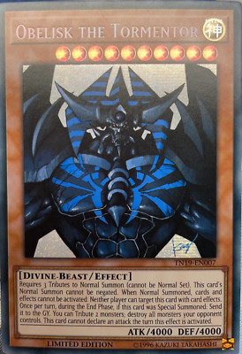 Obelisk the Tormentor - *Secret Rare* TN19-EN007 YuGiOh TCG Card-image
