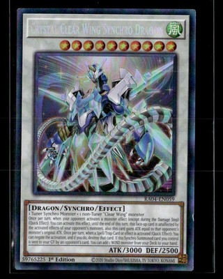 Yu-Gi-Oh #RA04-EN059 Crystal Clear Wing Synchro Dragon 1st Edition Holo-image