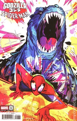 Godzilla vs. Spider-Man 1G VF 2025 Stock Image-image