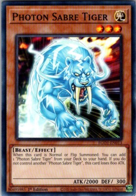 Photon Sabre Tiger EG01-EN013 Egyptian God Deck: Obelisk the Tormentor 1st Editi-image
