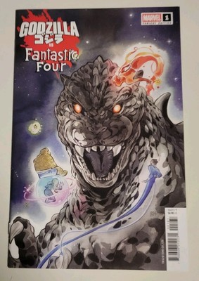 GODZILLA VS. FANTASTIC FOUR #1 03/26/2025 NM-/VF+ MOMOKO VARIANT MARVEL COMICS-image