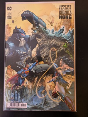 JUSTICE LEAGUE VS GODZILLA VS KING KONG #1 CVR B JIM LEE VARIANT (NM) 2023 DC-image