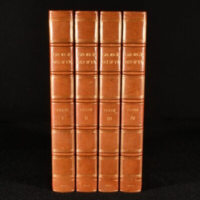 1843-4 4vol George Selwyn and His Contemporaries John Heneage Jesse Illus Fin...-image