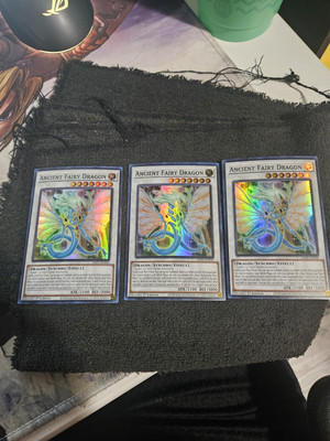 X3 Ancient Fairy Dragon - RA01-EN030 - Super Rare - NM - 1st ed - Yugioh-image