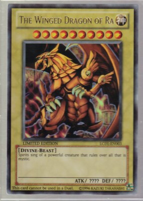 YUGIOH! THE WINGED DRAGON OF RA - ULTRA RARE LIMITED EDITION - LC01-EN003 LP-NM-image