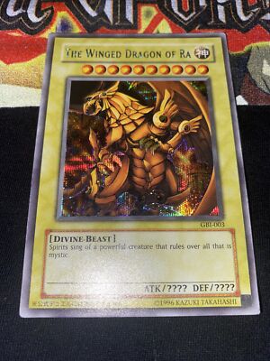 Yugioh The Winged Dragon Of Ra GBI-003 Secret Rare NM PSA Ready 💎-image