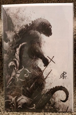 GODZILLA MONSTERPIECE THEATRE #3 SIGNED COA ANDREW CURREY VIRGIN MEGACON 2025 -image