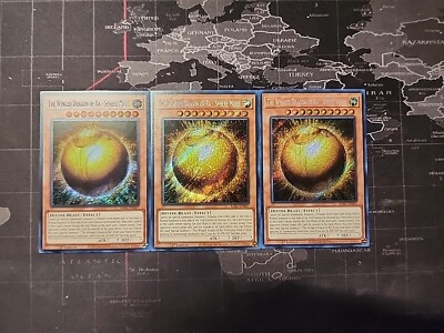 3x The Winged Dragon of Ra - Sphere Mode RA01-EN007 Secret Rare Playset -image