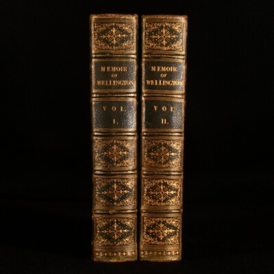 1853-1854 2 Vols A Memoir of the Duke of Wellington John Wilson Illustrated-image