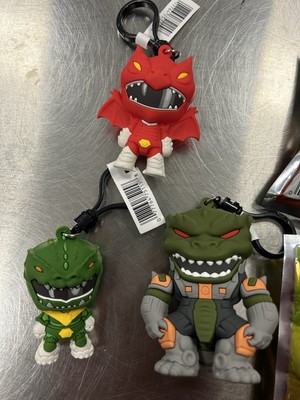3 Godzilla Power Rangers Series 1 Figural Bag Clip Green Ranger Dragonzord Lot-image