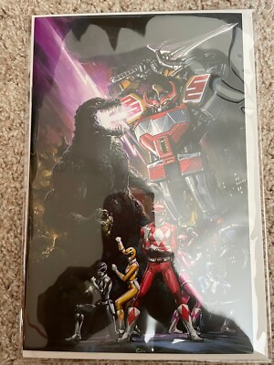 GODZILLA VS MIGHTY MORPHIN POWER RANGERS #1 CRAIN VIRGIN LE 300 189/300-image
