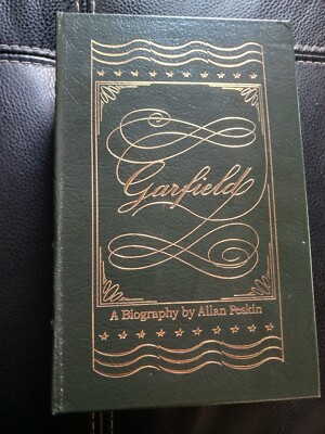 Garfield Biography Allan Peskin Easton Press Library of Presidents Leather VG-image