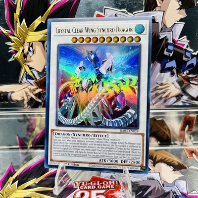 Yugioh Crystal Clear Wing Synchro Dragon RA04-EN059 Ultra Rare 1st Ed Near Mint-image
