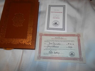 SIGNED #379/800 ~ AND FURTHERMORE by JUDI DENCH ~ Easton Press 1ST EDITION. L@@K-image