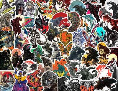 25/50 Monsterverse Sticker Pack - Matte Vinyl - Godzilla King Kong Ghidorah-image