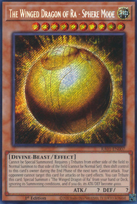 1X NM The Winged Dragon of Ra - Sphere Mode - RA01-EN007 - Secret Rare 1st Ed-image