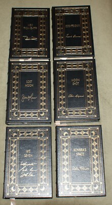 THE ASTRONAUT'S LIBRARY - Easton Press -  6 volume set SIGNED BY THE ASTRONAUTS-image