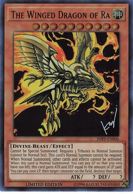 Yu-Gi-Oh! TCG Shonen Jump Promo The Winged Dragon of Ra #JMPS-EN006 Limited Ed-image