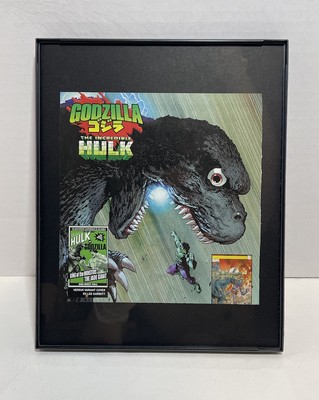 Godzilla Vs. Hulk #1 Comic Wall Art Framed 8