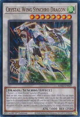 Crystal Wing Synchro Dragon (UR) - 25th Anniversary Rarity Collection II (RA02)-image