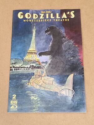 GODZILLA MONSTERPIECE THEATRE #2 1:10 HORVATH VARIANT IDW-PRH 9.4-image